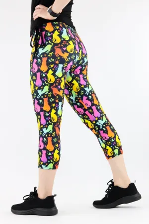 Shine Kitty - Casual Capri Leggings
