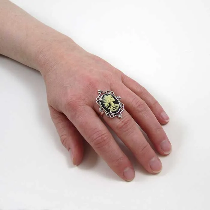Skeleton Cameo Ring