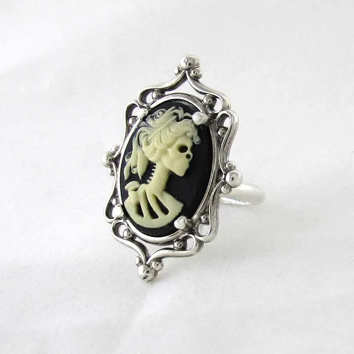 Skeleton Cameo Ring
