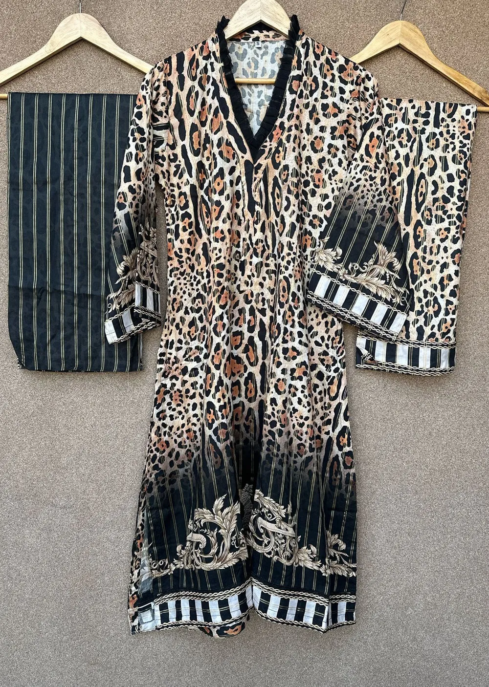 SLMN-03 - Yellow/Black - Readymade - Raaz Linen Suit 2025