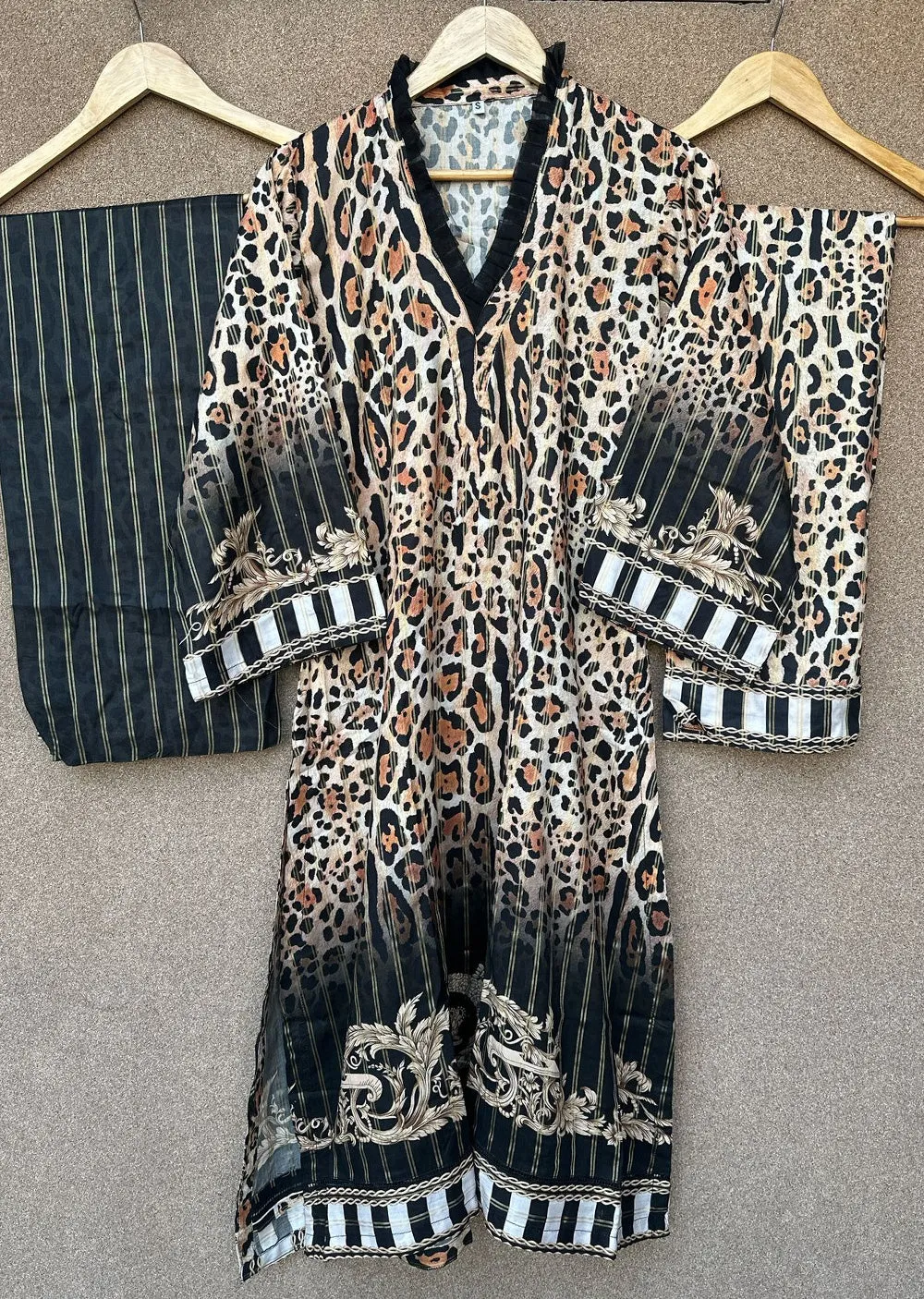 SLMN-03 - Yellow/Black - Readymade - Raaz Linen Suit 2025