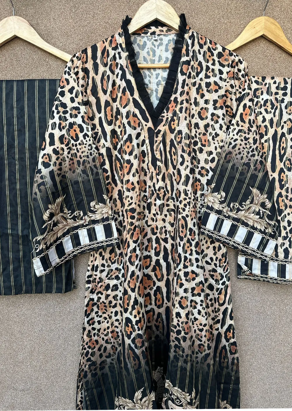 SLMN-03 - Yellow/Black - Readymade - Raaz Linen Suit 2025