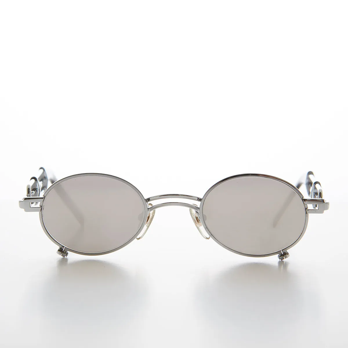 Small Oval Steampunk Vintage Sunglass  - Darius