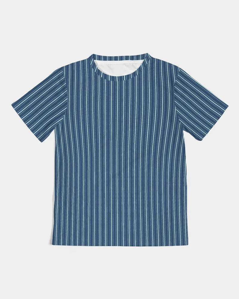 SMF Navy Blue Stripe Kids Tee