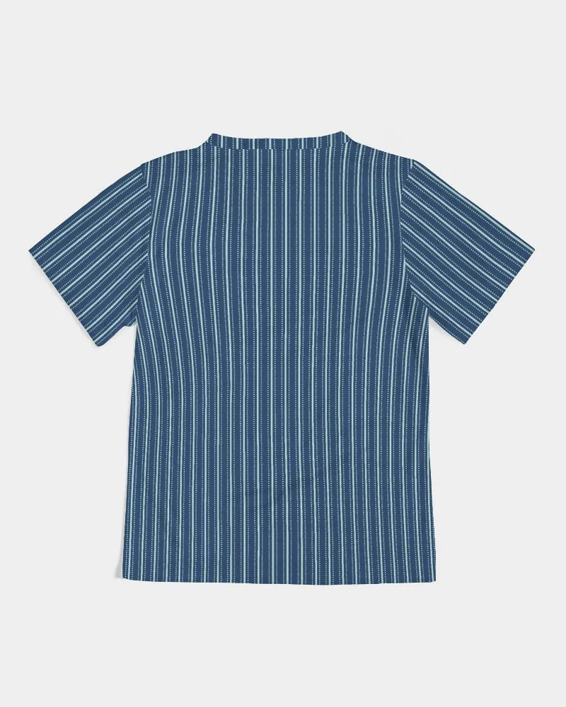 SMF Navy Blue Stripe Kids Tee