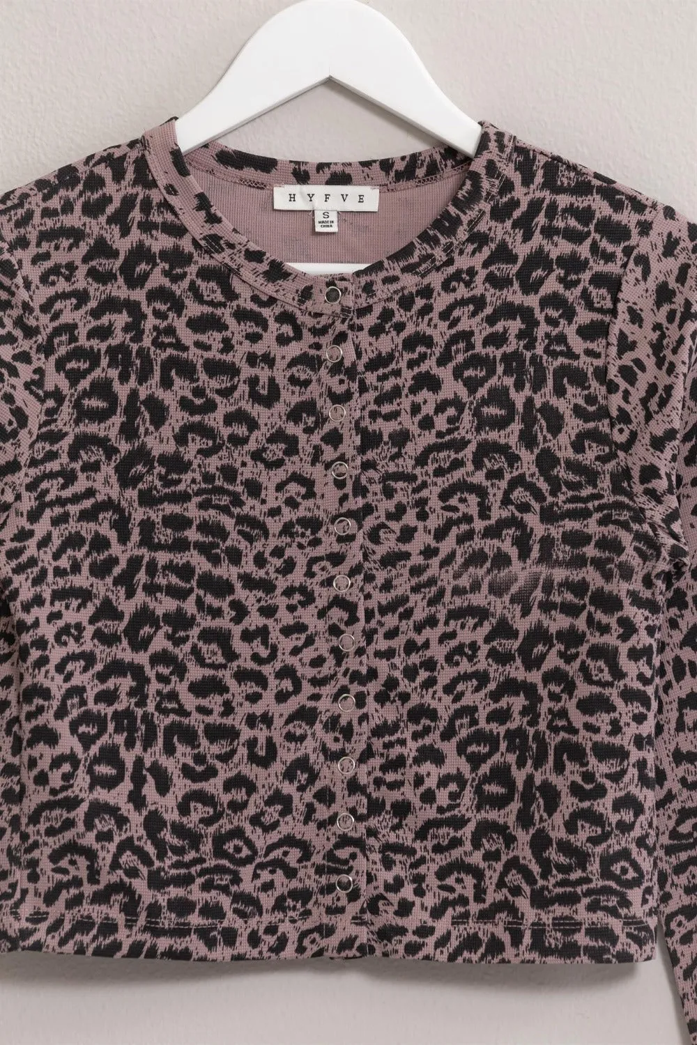 Snap Down Crop Cardigan