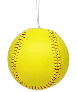 Softball Ornament, Softball Wreath, Plastic Softball Attachment, Sports Wreath, Wreath Supplies, Softball Party Supplies