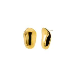 Solid Pebble Stud Earring