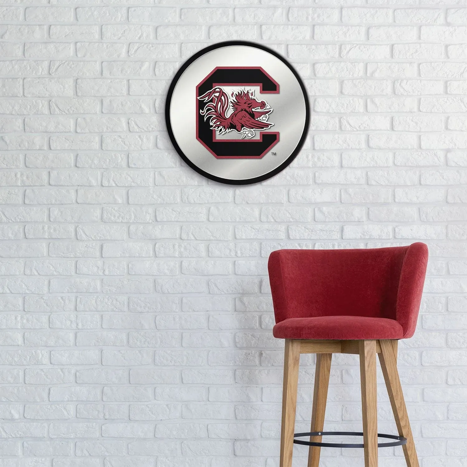 South Carolina Gamecocks: Modern Disc Mirrored Wall Sign
