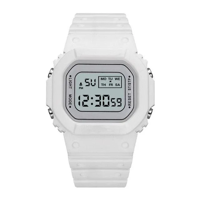 Square LED Digital Watch