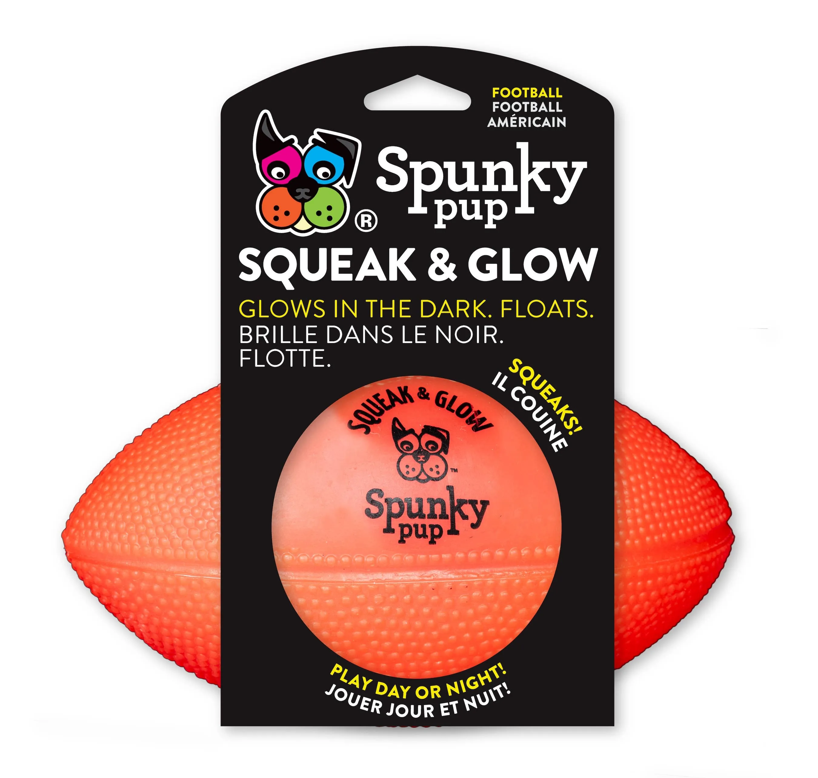 Squeak and Glow Football Toy