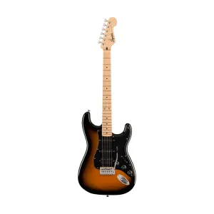 Squier FSR Sonic Stratocaster HSS Electric Guitar w/Black Pickguard, Maple FB, 2-Color Sunburst