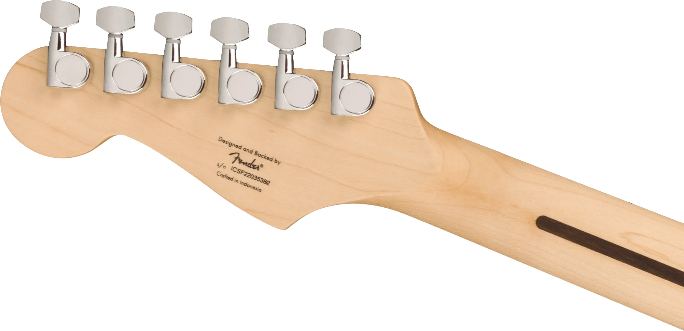 Squier Sonic Stratocaster, Maple Fingerboard, White Pickguard, Black