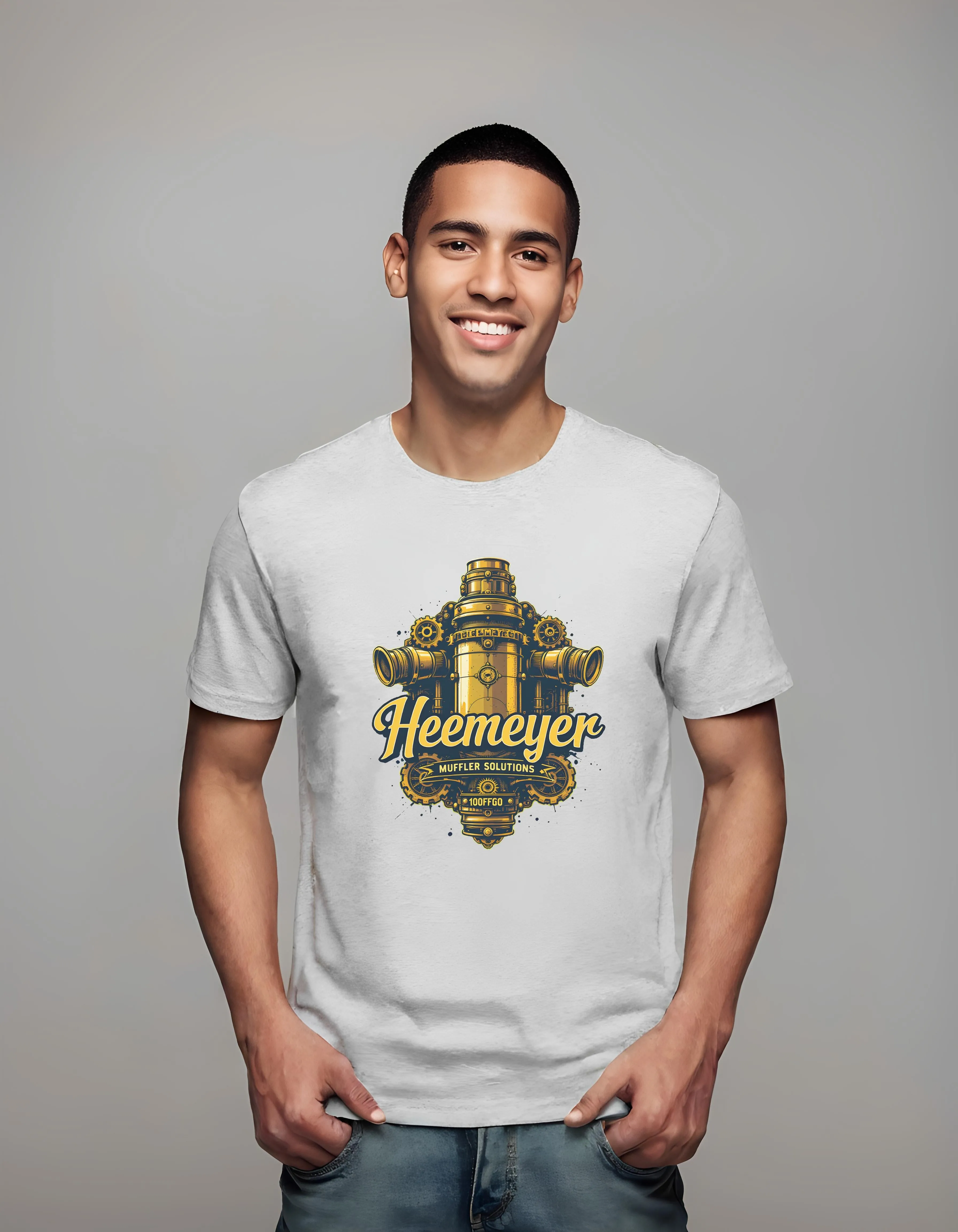 Steampunk Brass Muffler Design | Classic T-Shirt (Unisex)