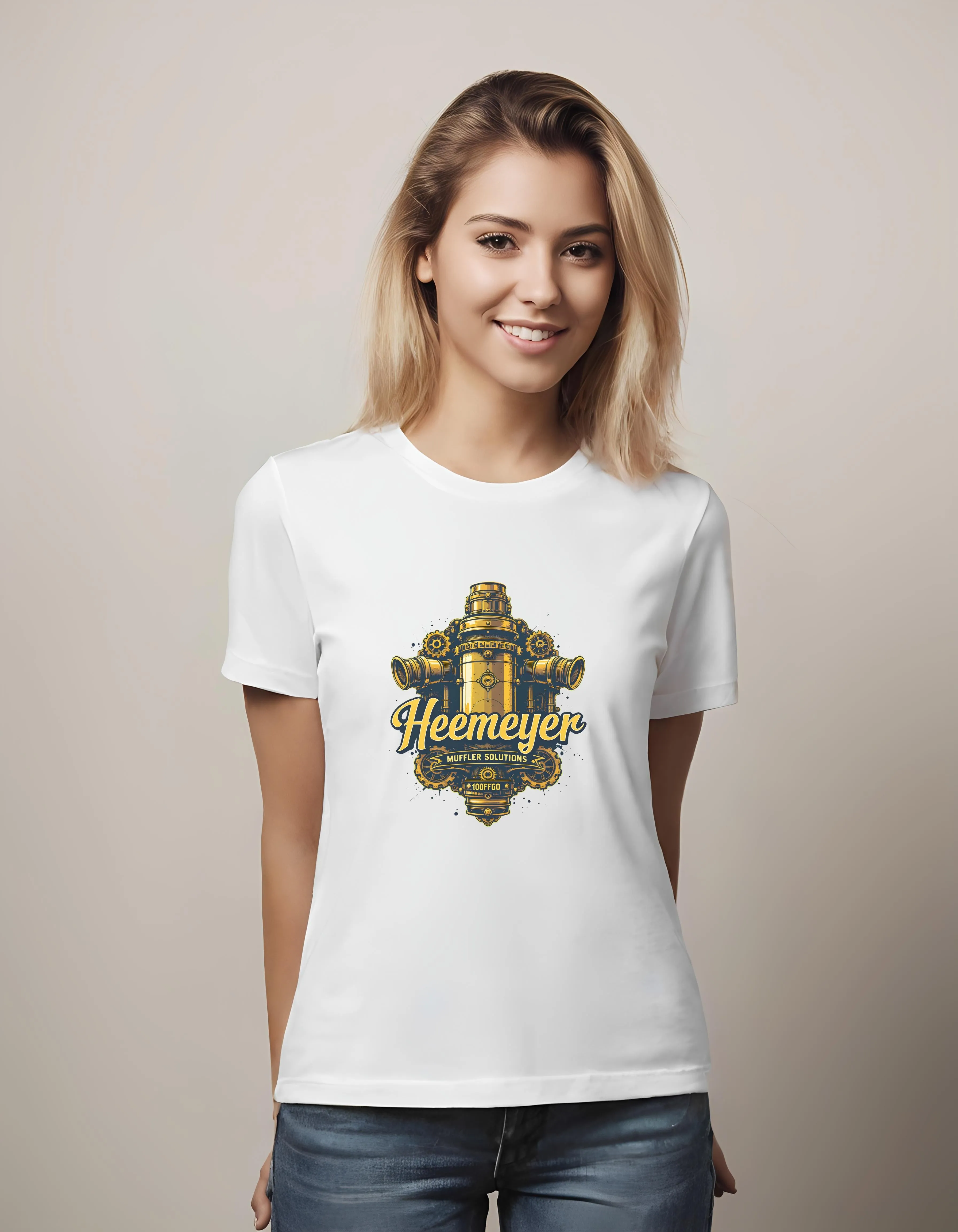 Steampunk Brass Muffler Design | Classic T-Shirt (Unisex)