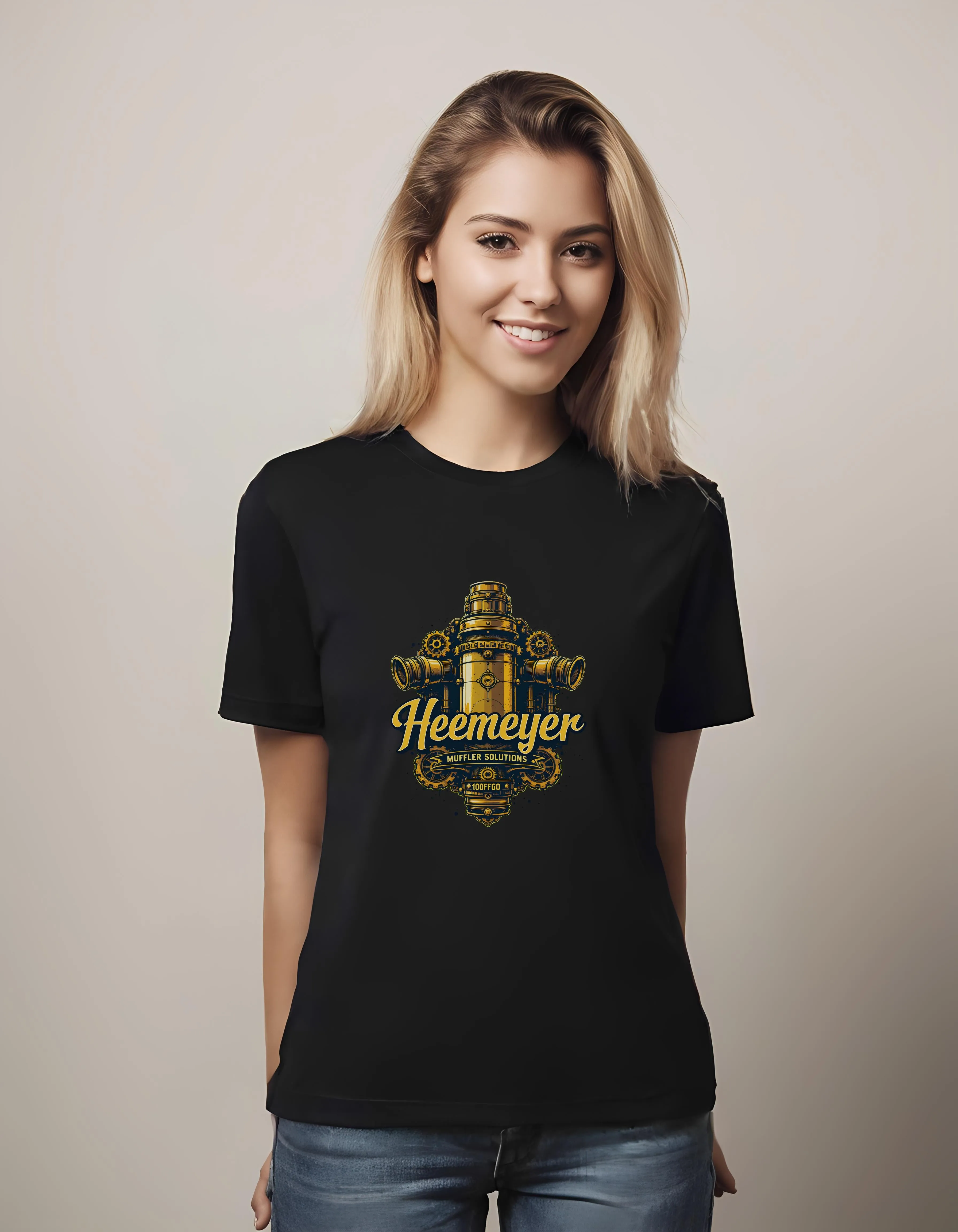 Steampunk Brass Muffler Design | Classic T-Shirt (Unisex)