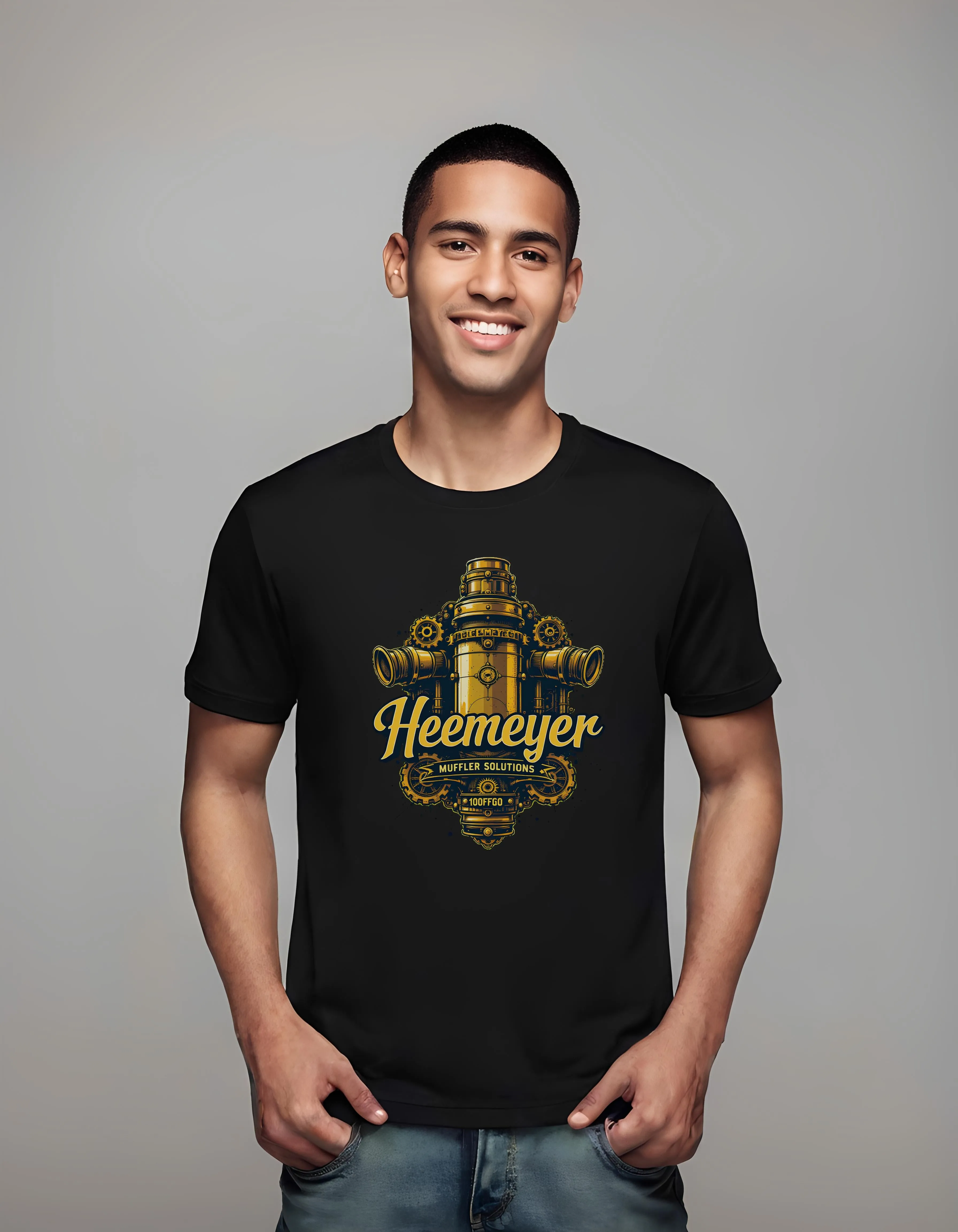 Steampunk Brass Muffler Design | Classic T-Shirt (Unisex)