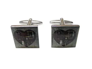 Steampunk Heart Cufflinks