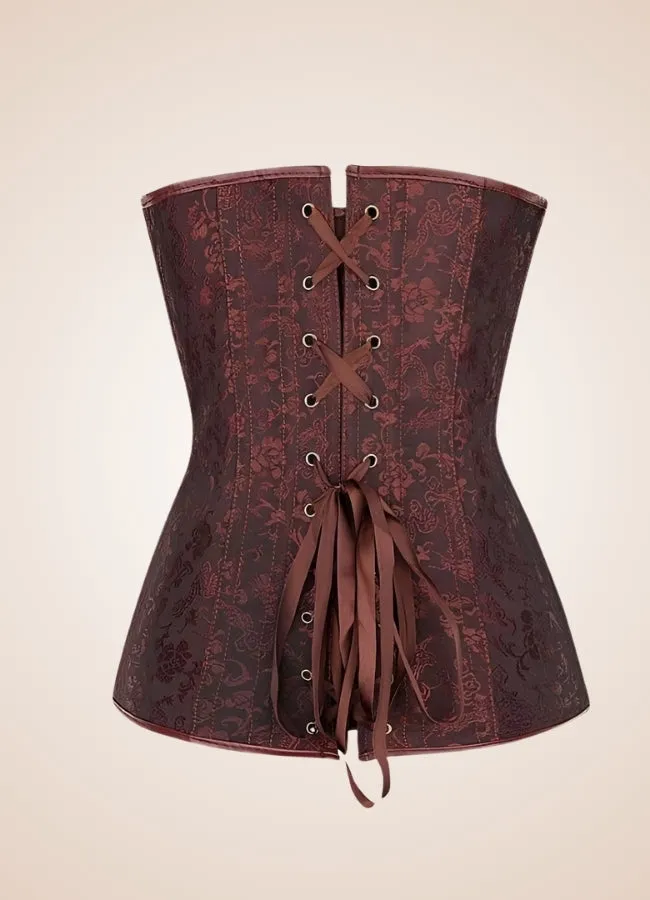 Steampunk Leather Zipper Corset