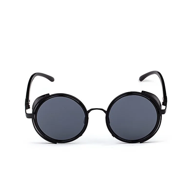 Steampunk Retro Coating Mens Vintage Round Sunglasses Men Women