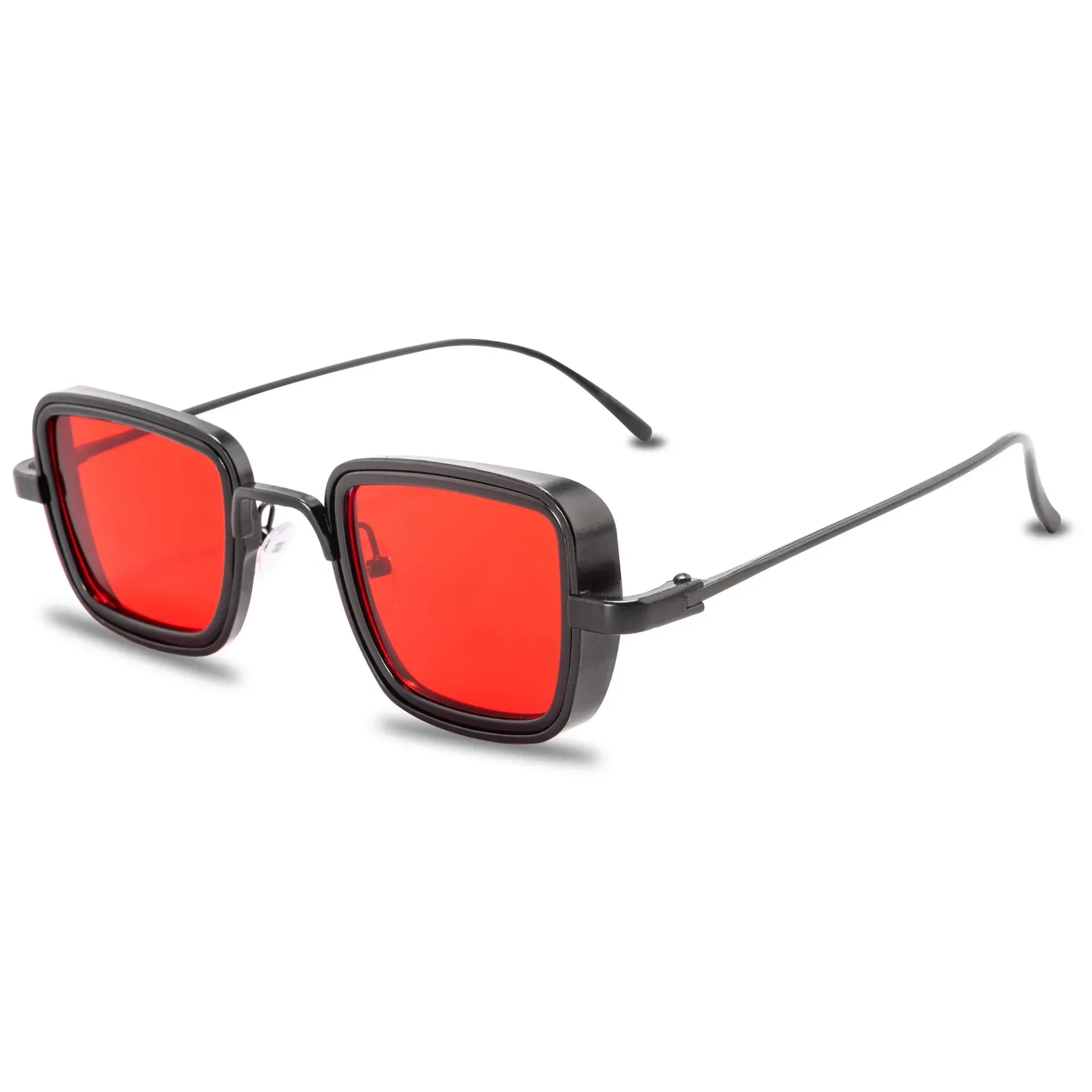 Steampunk Style Square Sunglasses Classic Gothic Men Women Brand Designer Square AlloyFrame Colorful Lens Goggles Sun Glasses