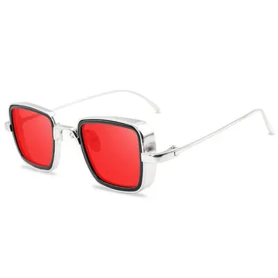 Steampunk Style Square Sunglasses Classic Gothic Men Women Brand Designer Square AlloyFrame Colorful Lens Goggles Sun Glasses