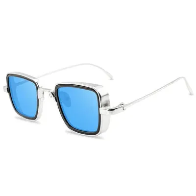 Steampunk Style Square Sunglasses Classic Gothic Men Women Brand Designer Square AlloyFrame Colorful Lens Goggles Sun Glasses