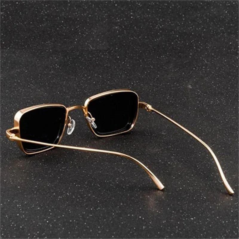 Steampunk Style Square Sunglasses Classic Gothic Men Women Brand Designer Square AlloyFrame Colorful Lens Goggles Sun Glasses
