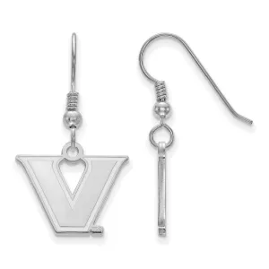 Sterling S. Rh-plated Vanderbilt University Small Dangle Earrings