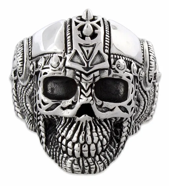 Sterling Silver Ancient Guard Skull Ring