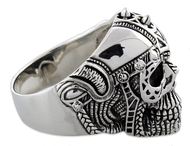 Sterling Silver Ancient Guard Skull Ring