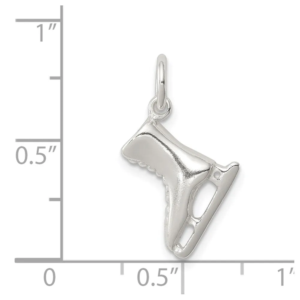 Sterling Silver Ice Skate Charm