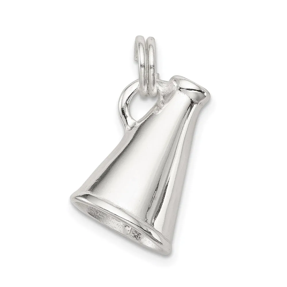 Sterling Silver Megaphone Charm