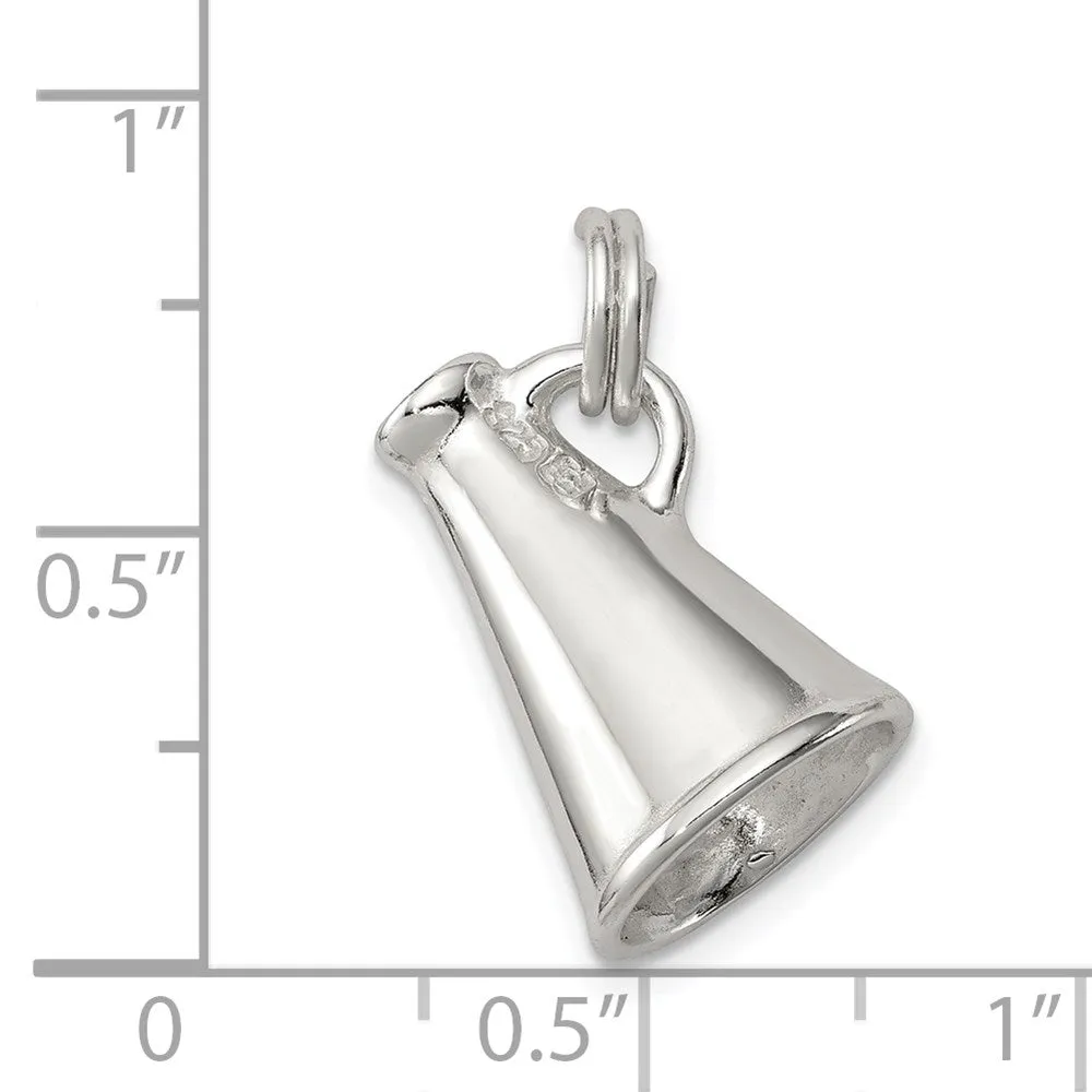 Sterling Silver Megaphone Charm