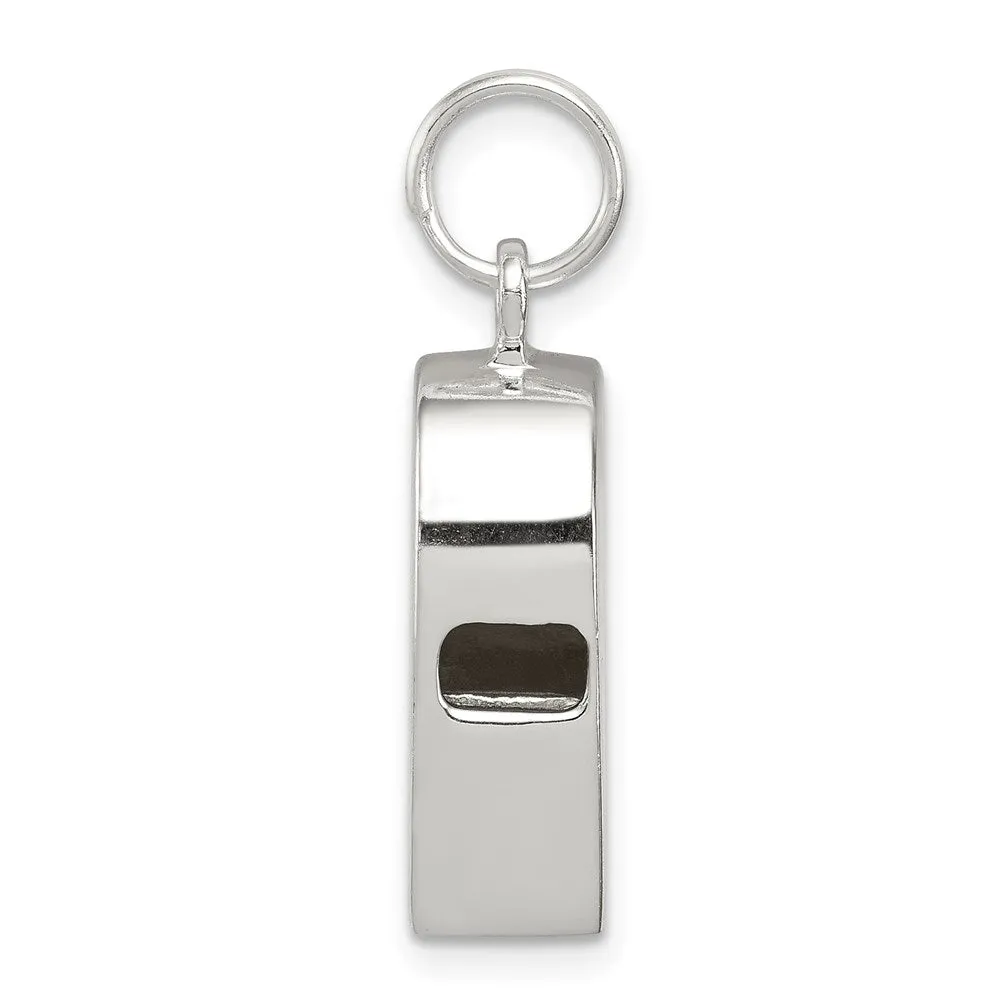 Sterling Silver Polished Whistle Charm