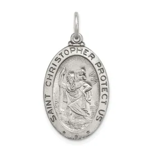 Sterling Silver St. Christopher Hockey Medal