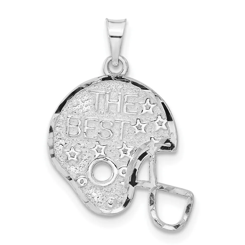 Sterling Silver The Best Helmet Charm