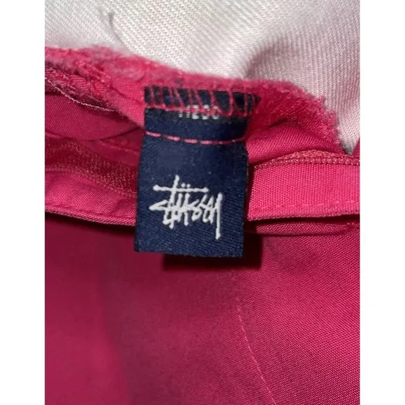 Stussy Women’s Pink Vintage VTG Y2K 90s 00s A-Line Knee Length Logo Skirt Size 3
