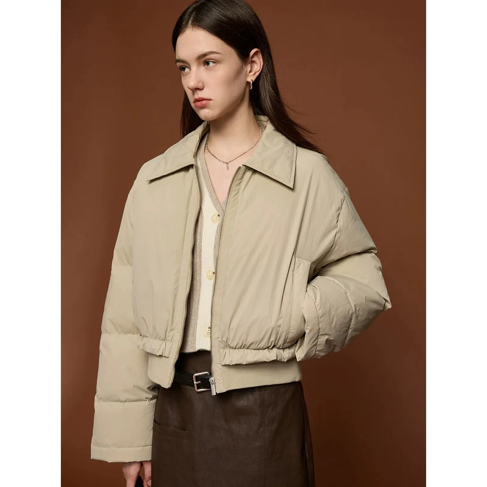 Stylish Cropped Puffer Jacket