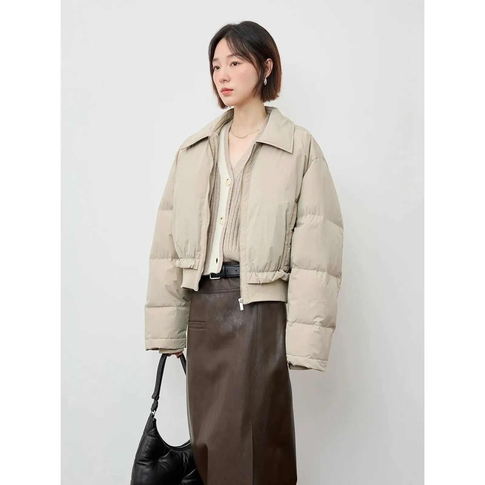 Stylish Cropped Puffer Jacket