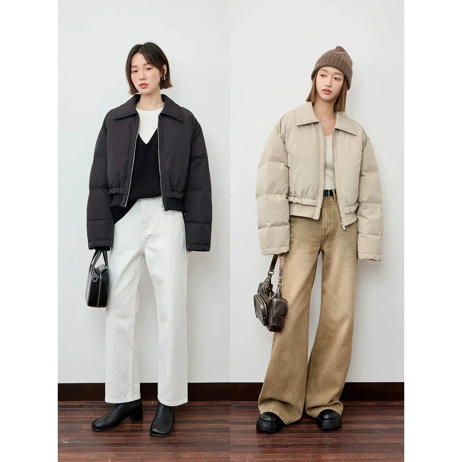 Stylish Cropped Puffer Jacket