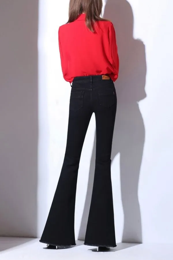 Stylish High Waisted Wide Leg Jeans