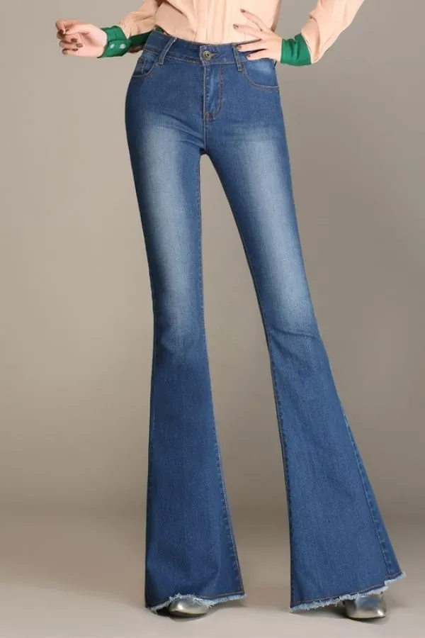 Stylish High Waisted Wide Leg Jeans