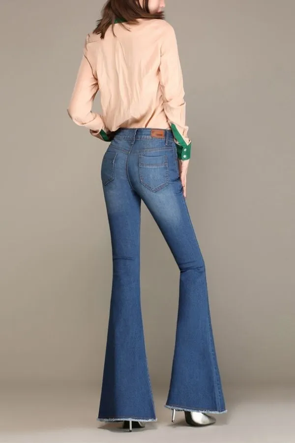 Stylish High Waisted Wide Leg Jeans