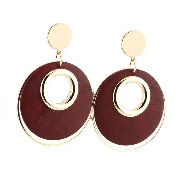 Stylish Large Round Earrings