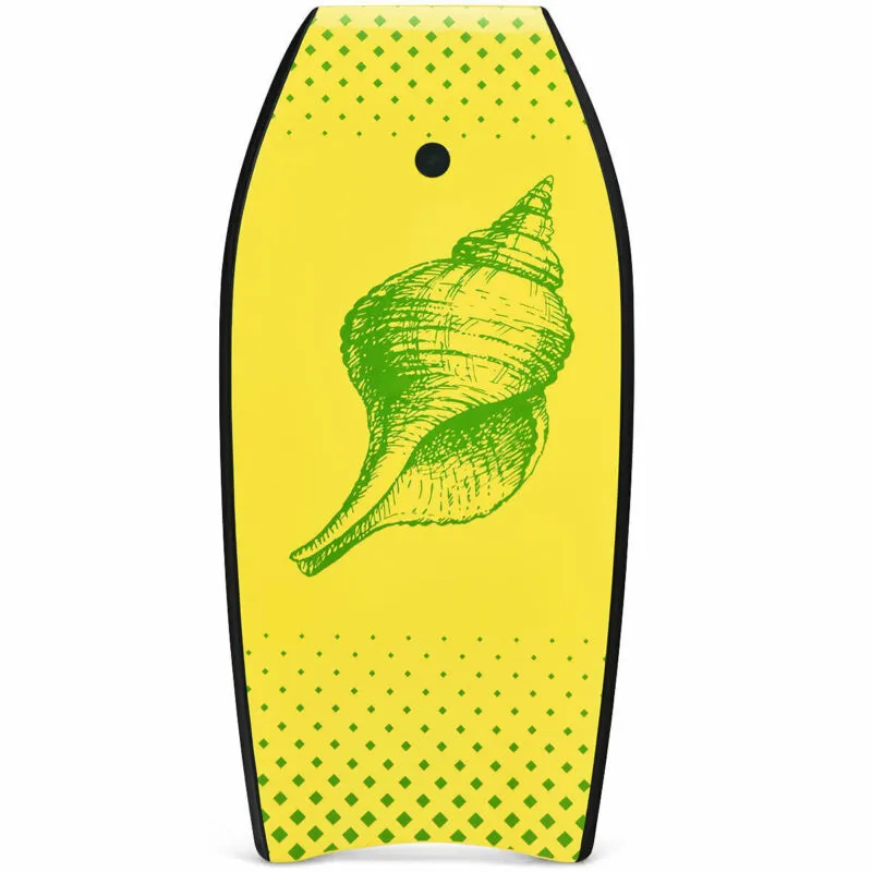 Super Lightweight Surfing Bodyboard-L - Color: Yellow - Size: L