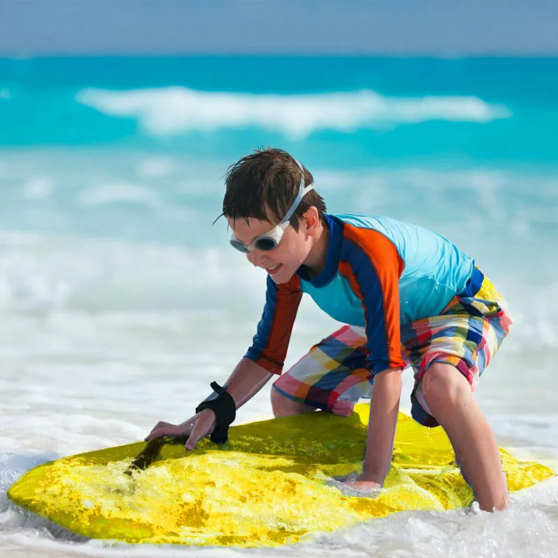 Super Lightweight Surfing Bodyboard-M - Color: Yellow - Size: M