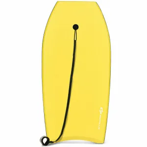Super Lightweight Surfing Bodyboard-M - Color: Yellow - Size: M