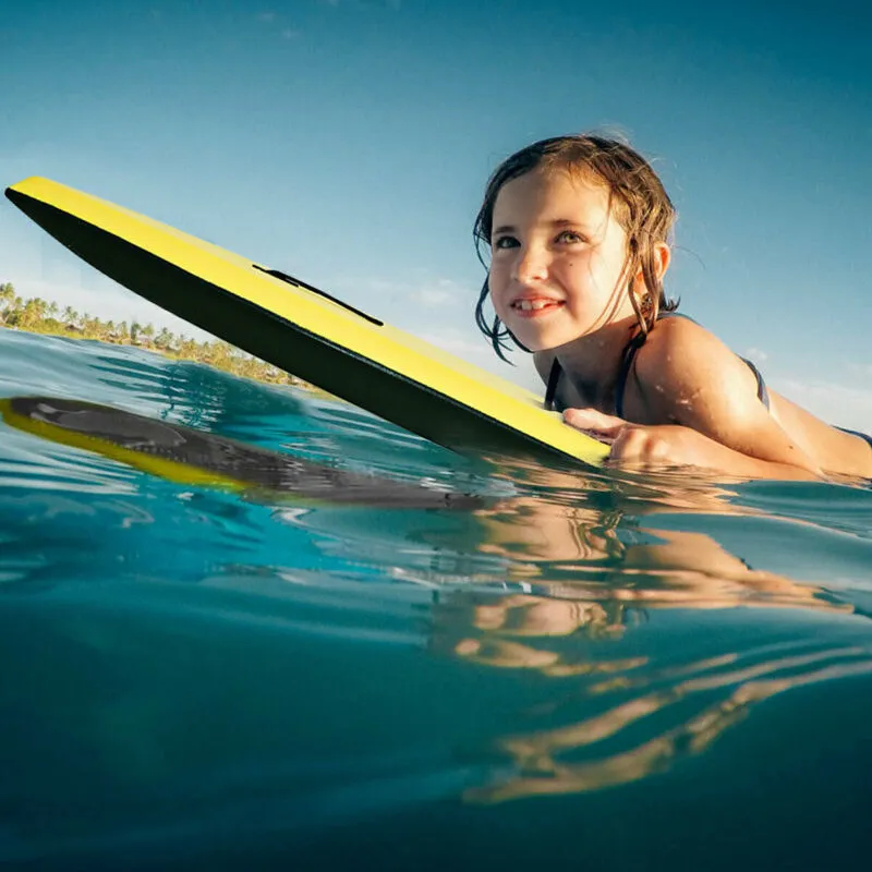 Super Lightweight Surfing Bodyboard-M - Color: Yellow - Size: M