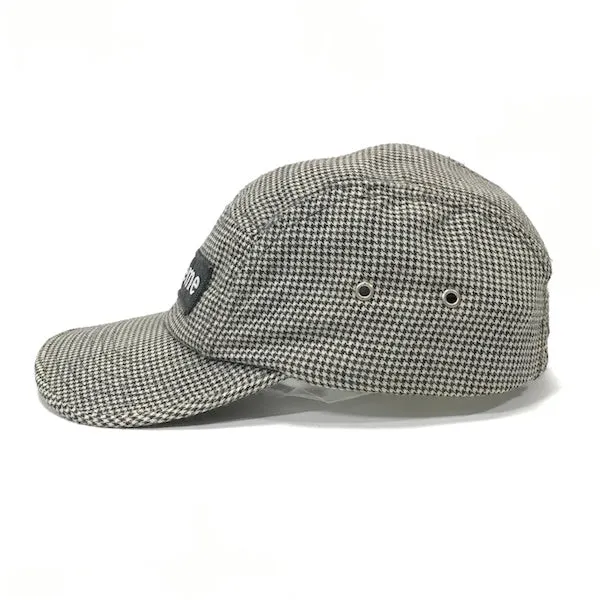 Supreme Vintage Houndstooth 6 Panel Box Logo Camp Cap